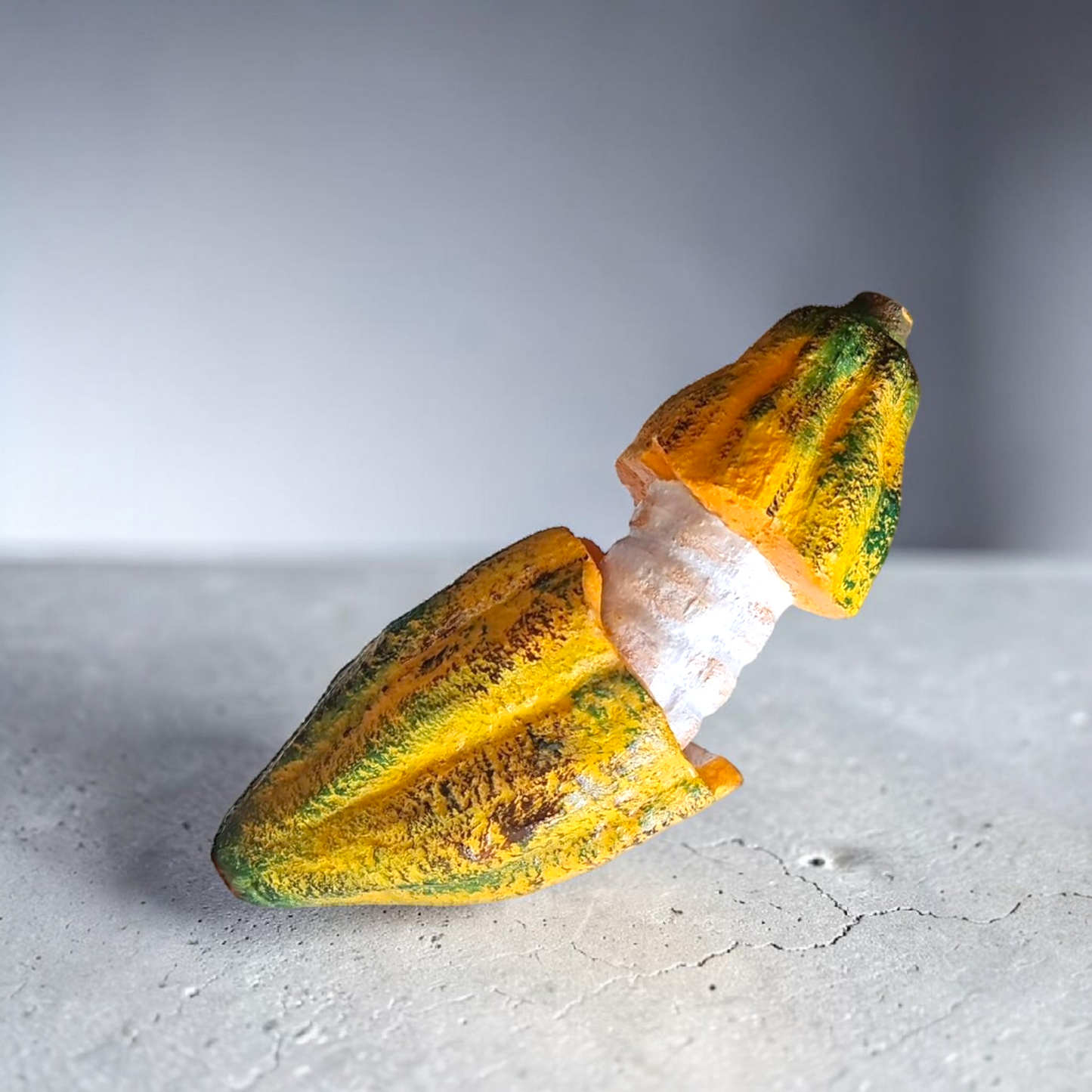 Realistic Fake Cocoa Pod Replica – Cacao Fruit Art