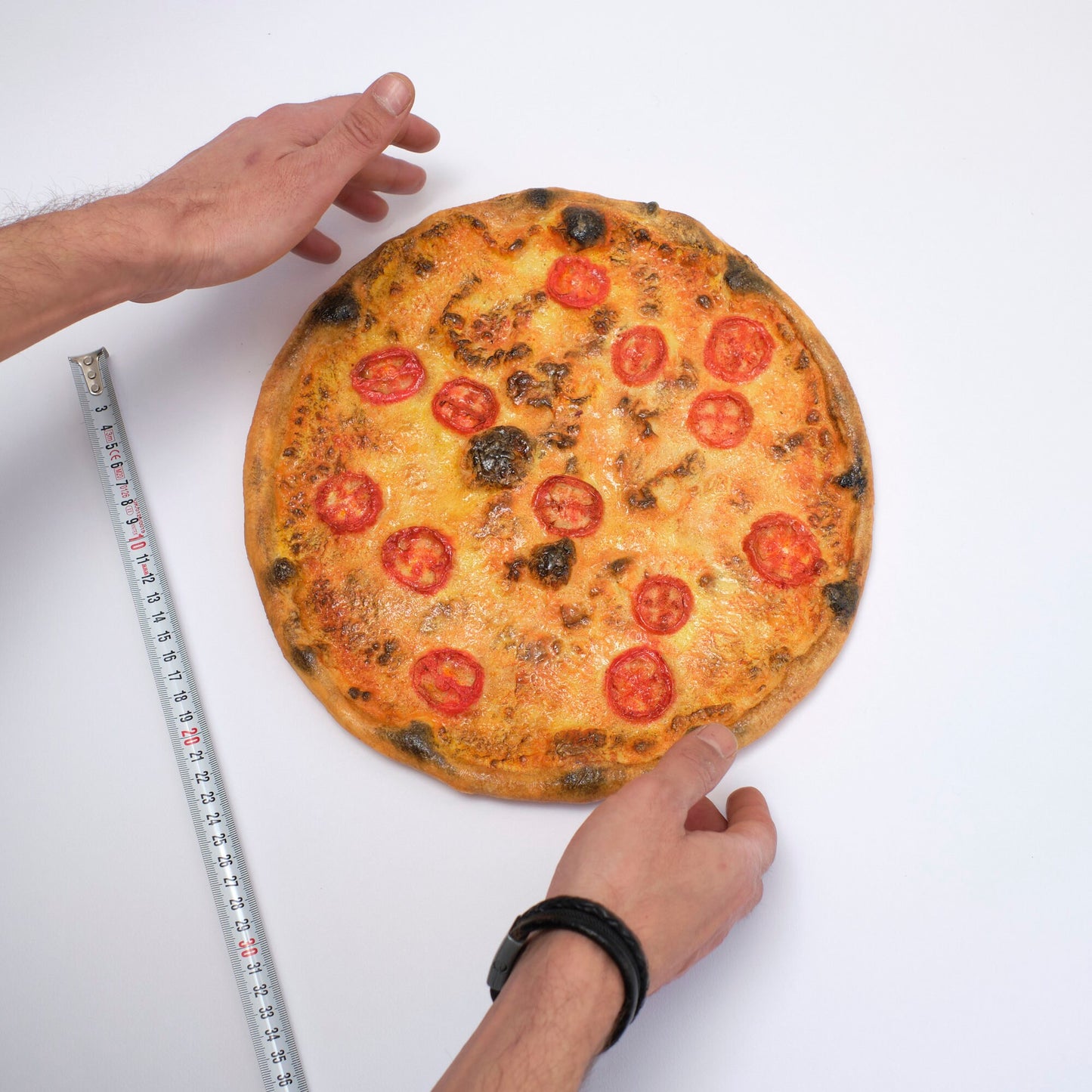 Fake Margherita Pizza Prop: Realistic Italian Food Display