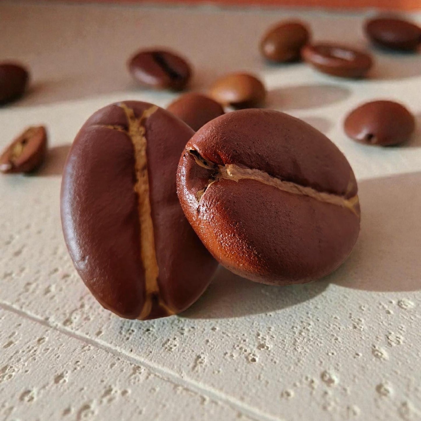 Mini Coffee Bean Replica: Set of 5 Coffee Shop Display
