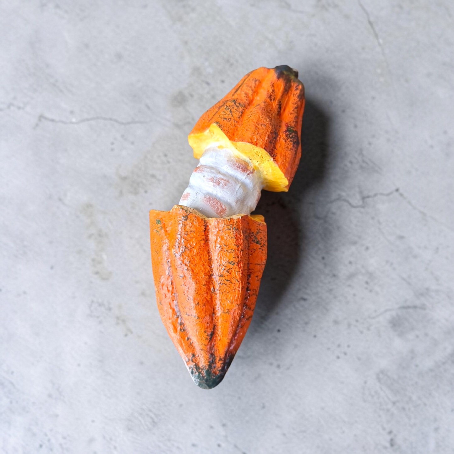 Realistic Fake Cocoa Pod Replica – Cacao Fruit Art