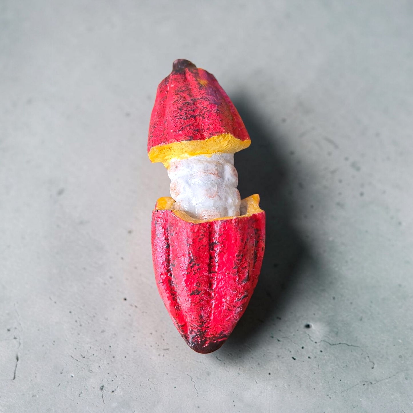 Realistic Fake Cocoa Pod Replica – Cacao Fruit Art