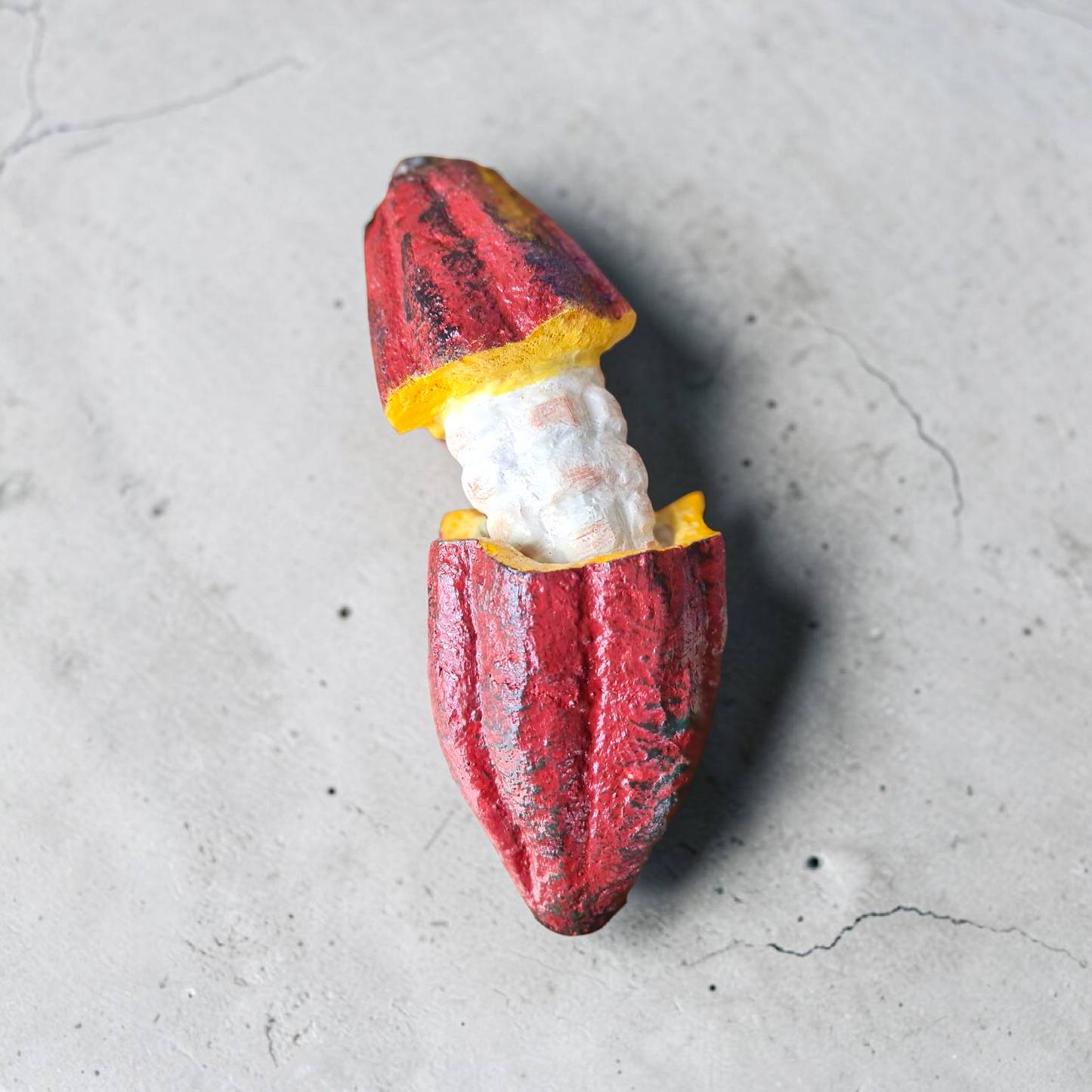 Realistic Fake Cocoa Pod Replica – Cacao Fruit Art