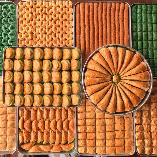 Realistic Fake Baklava Display: Faux Dessert in Tray, Shop Window Decor