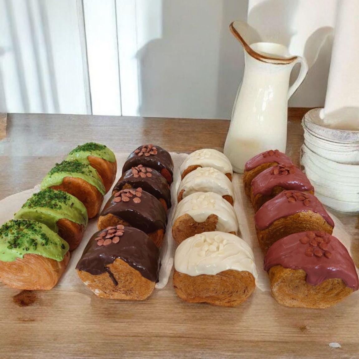 Fake Chocolate Croissant Roll: Realistic Bakery Food Prop