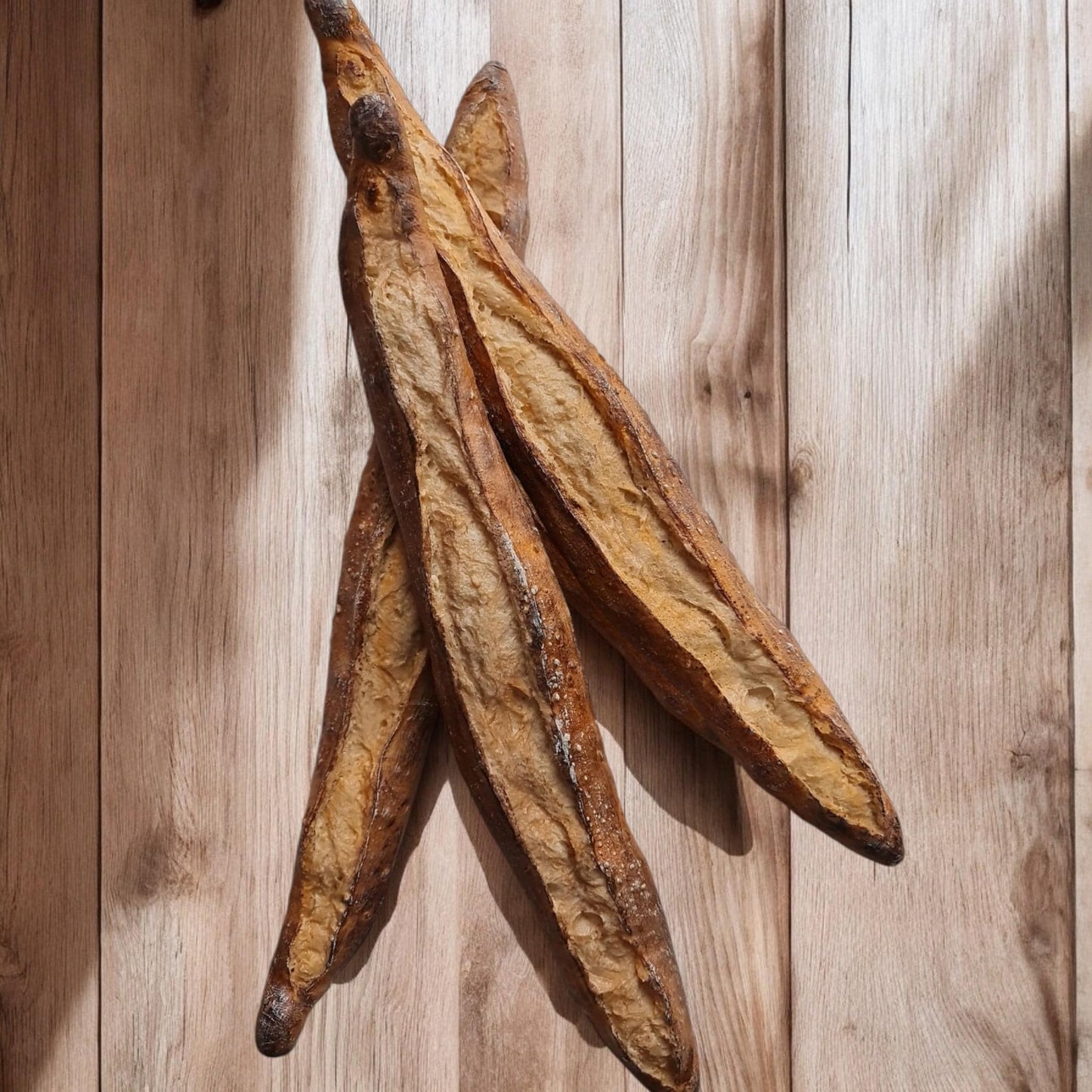 Realistic Fake French Baguette: Bakery Display, Kitchen Decor (15.7 inches-40cm)