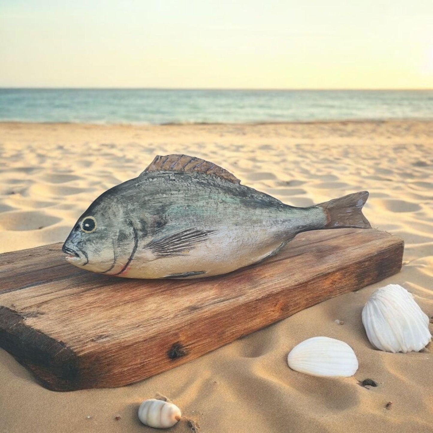 Realistic Faux Gilthead Bream Fish: Restaurant Display, Fisherman Gift