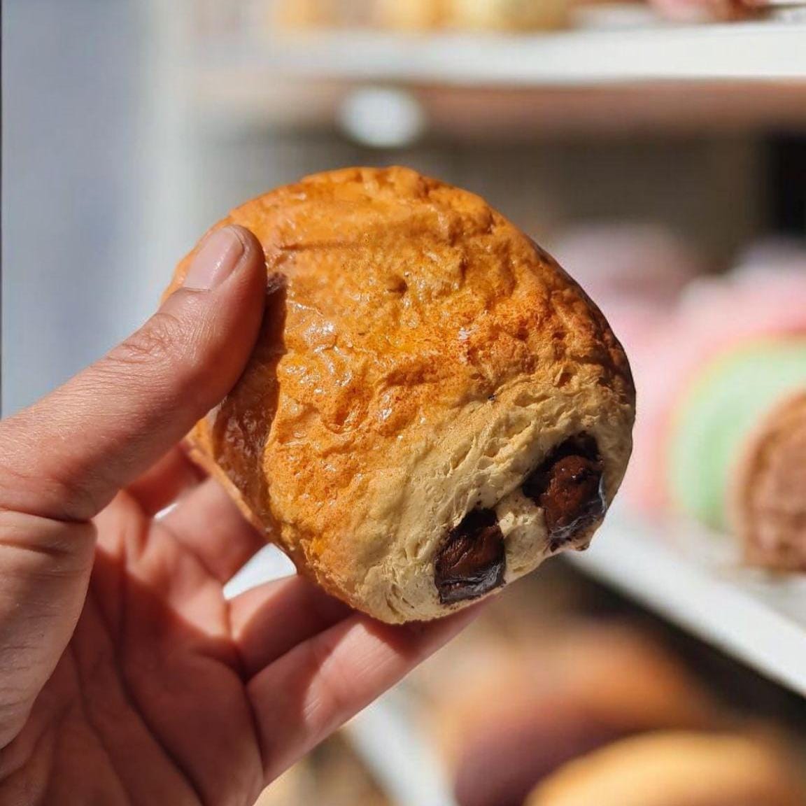 Replica  Croissant Chocolate for Bakery Display, Pain au Chocolat for stage props