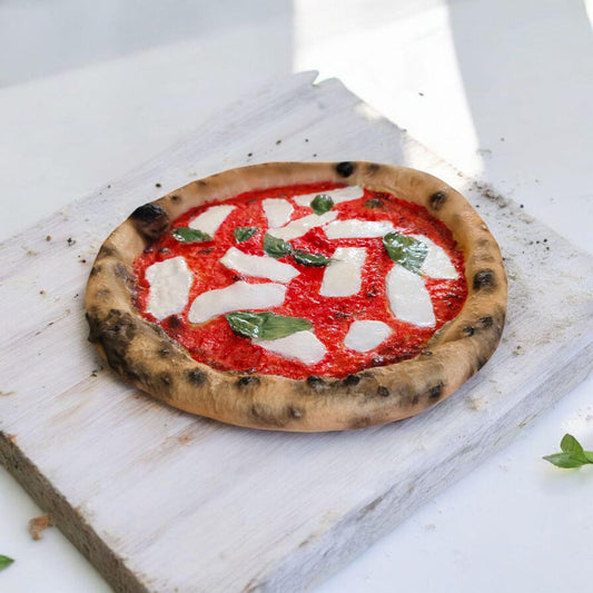 Realistic Neapolitan Pizza Replica: Handmade Faux Food Decor