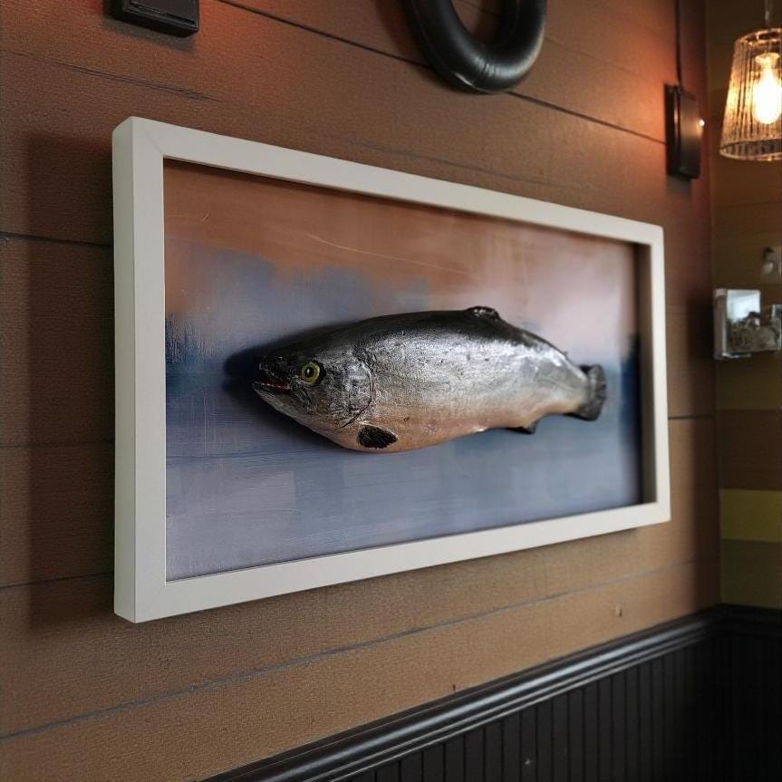 3D Fake Fish Wall Sculpture - Life Size Atlantic Salmon Wall Art