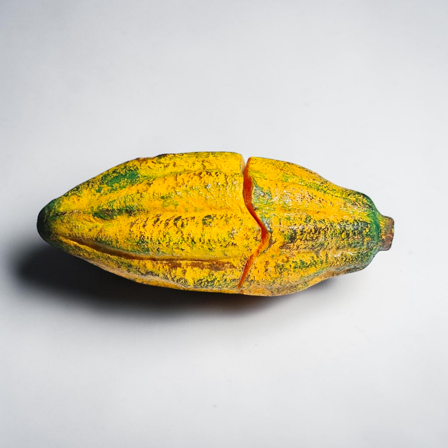 Realistic Fake Cocoa Pod Replica – Cacao Fruit Art