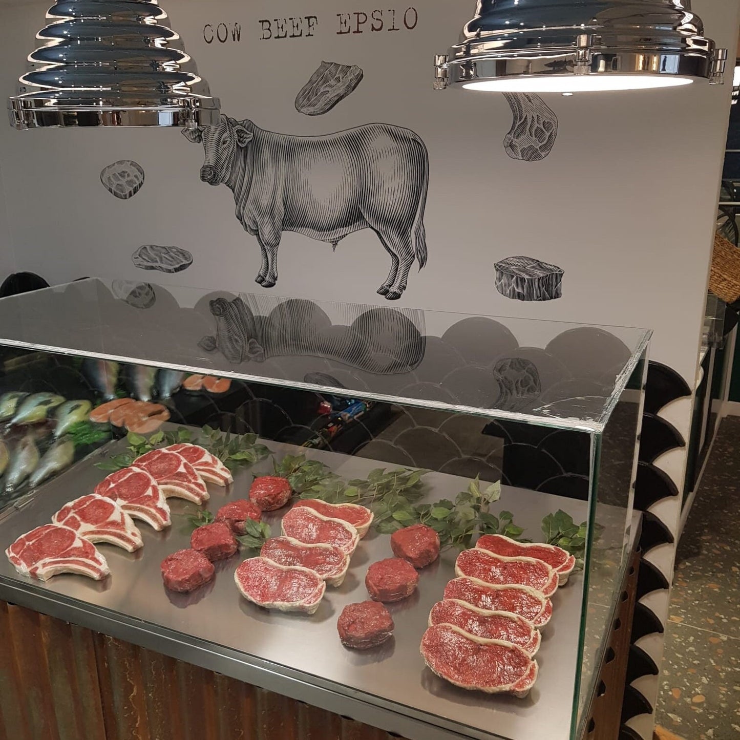 Fake Tomahawk Steak: Realistic Restaurant Display Prop