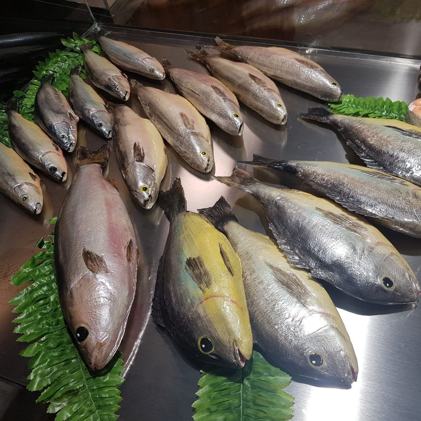 Realistic Fake Salmon Fish Replica: Restaurant Display Prop