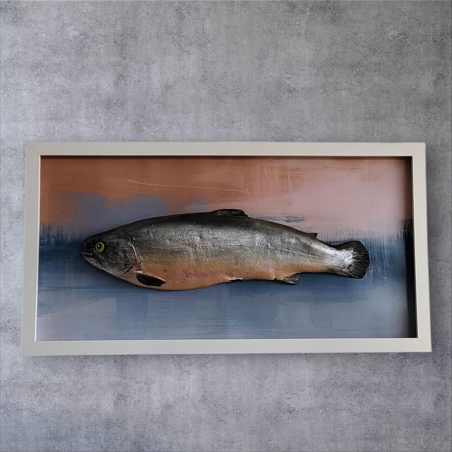 3D Fake Fish Wall Sculpture - Life Size Atlantic Salmon Wall Art