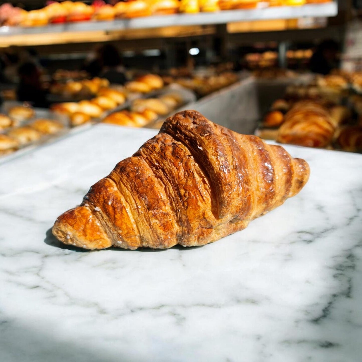 Realistic Fake Croissant: Bakery Display Prop