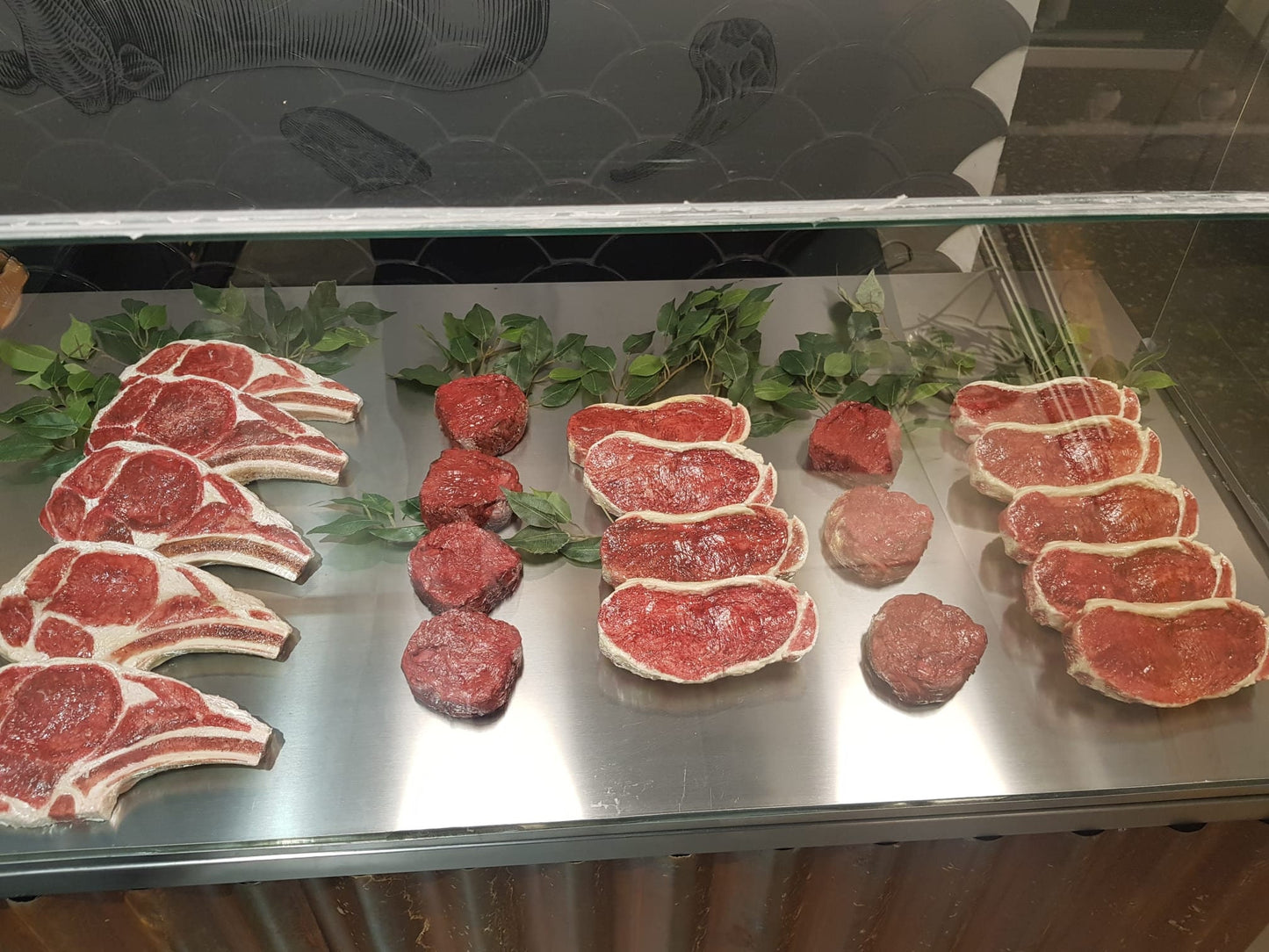 Faux Steak for Butcher Display, Realistic Filet Mignon Tenderloin  for Trade shows