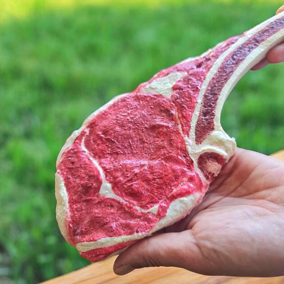 Fake Tomahawk Steak: Realistic Restaurant Display Prop