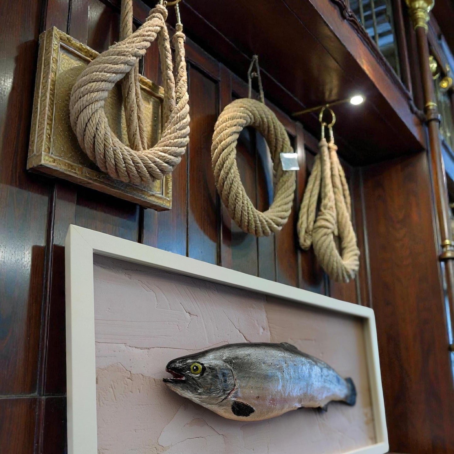 3D Fake Fish Wall Sculpture - Life Size Atlantic Salmon Wall Art