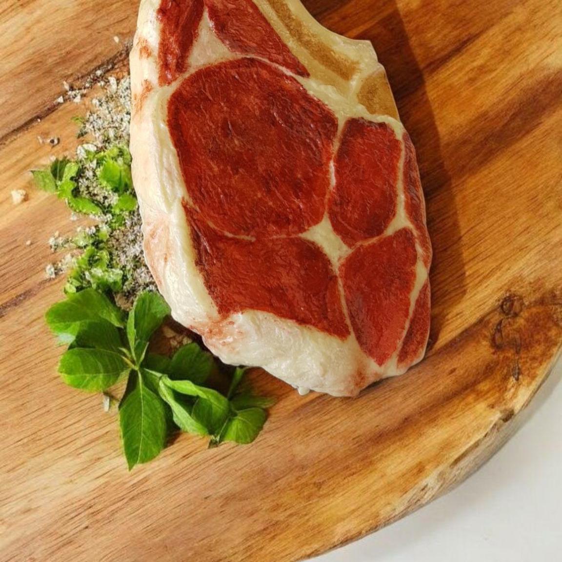 Fake Tomahawk Steak: Realistic Restaurant Display Prop