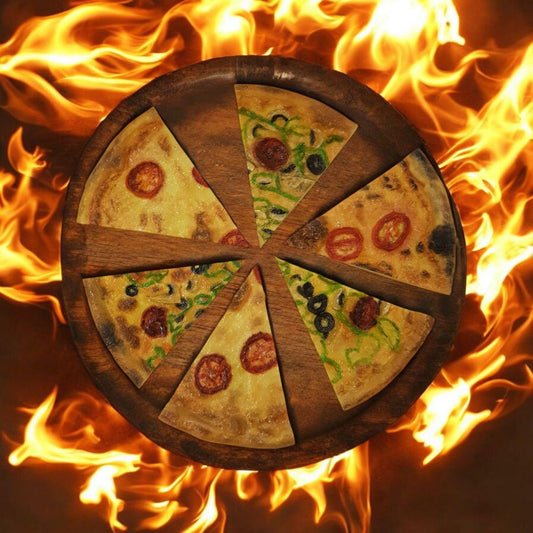 Realistic Fake Pizza Slice: Italian Food Display Prop, Kitchen Decor