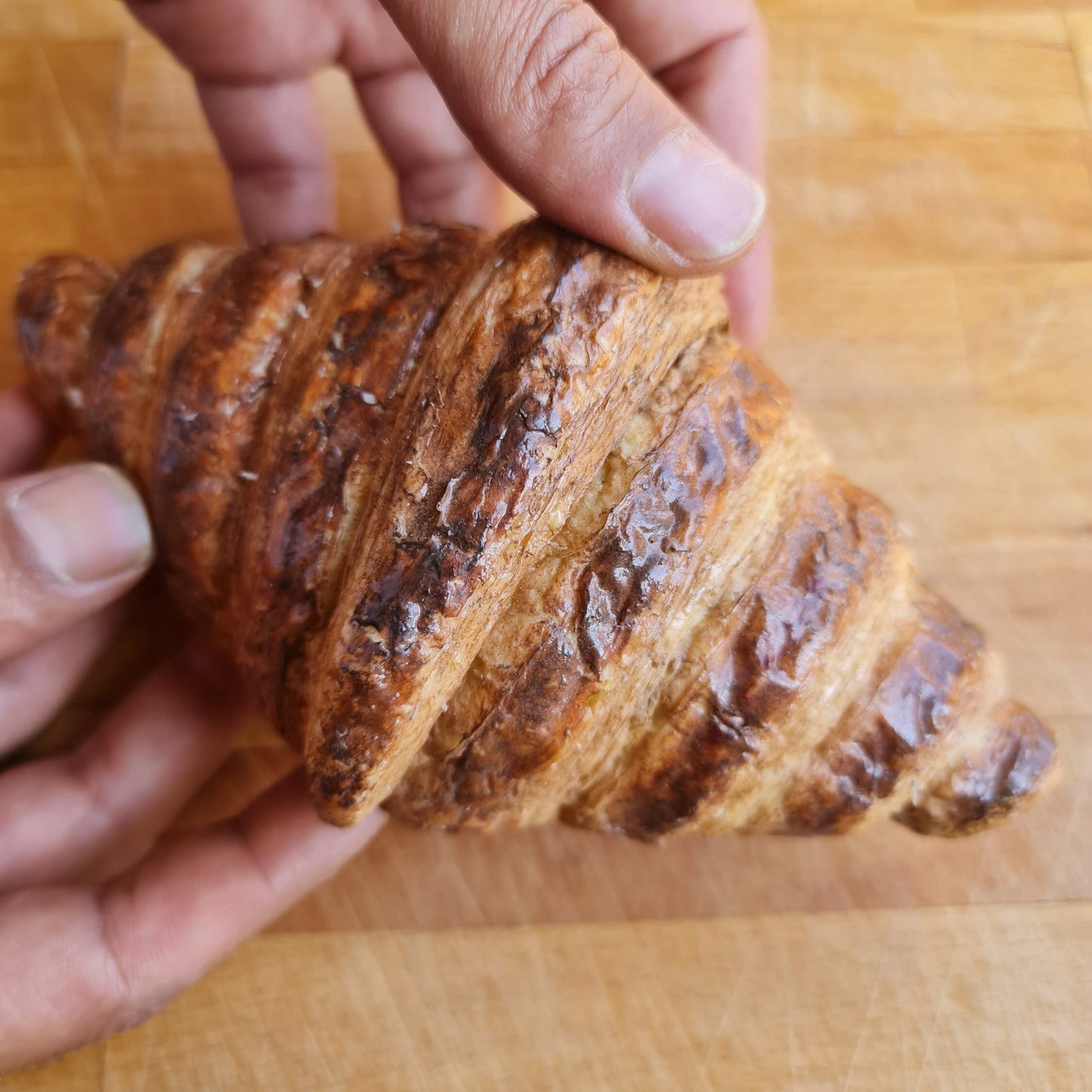 Realistic Fake Croissant: Bakery Display Prop