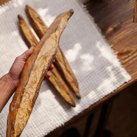 Realistic Fake French Baguette: Bakery Display, Kitchen Decor (15.7 inches-40cm)