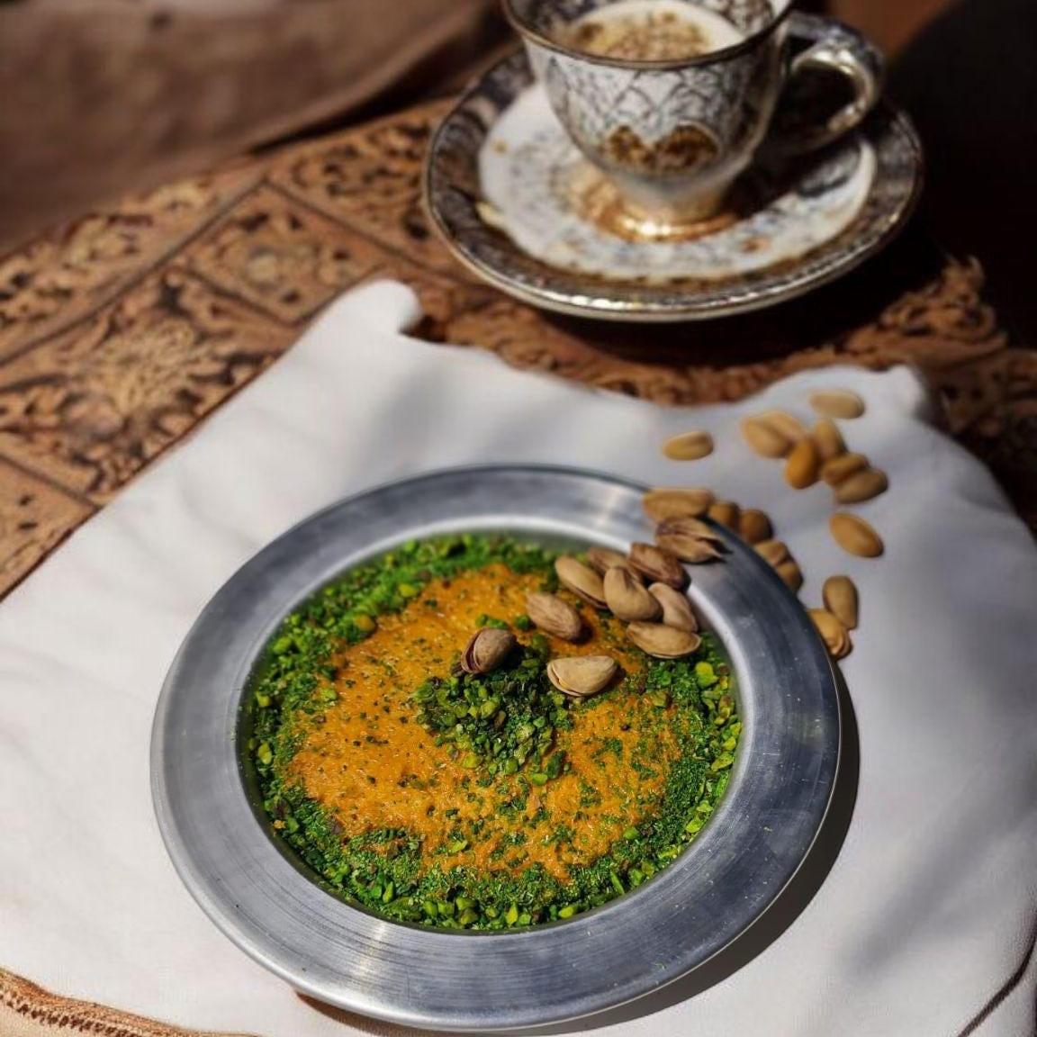 Fake Kunefe Dessert Replica: Turkish Food Display with Plate